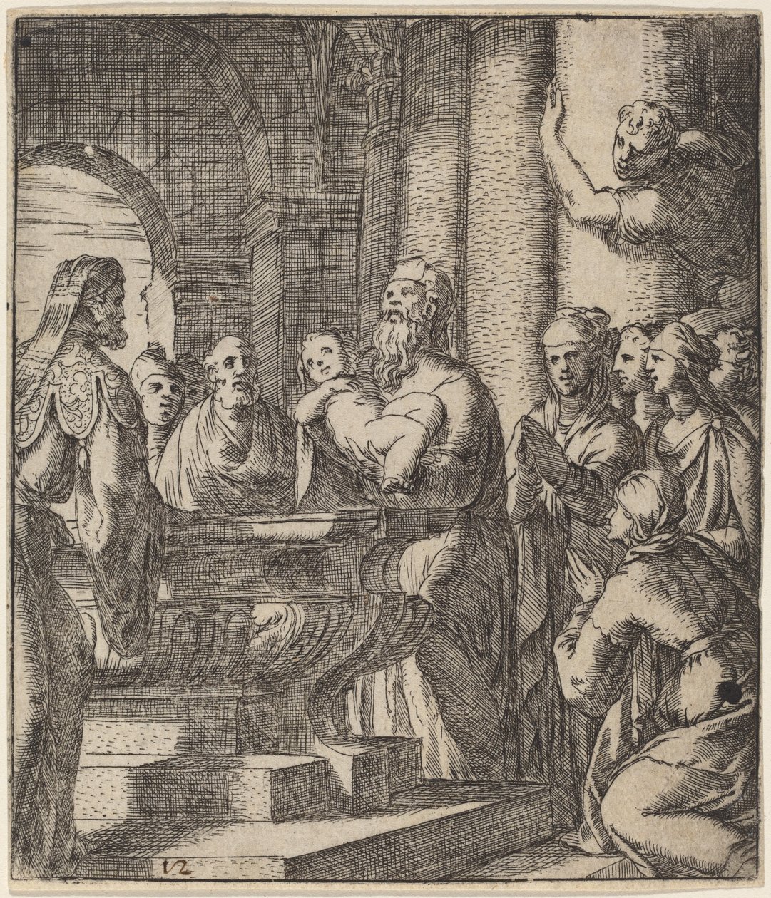 Křest Kristův od Giovanni Battista Fontana