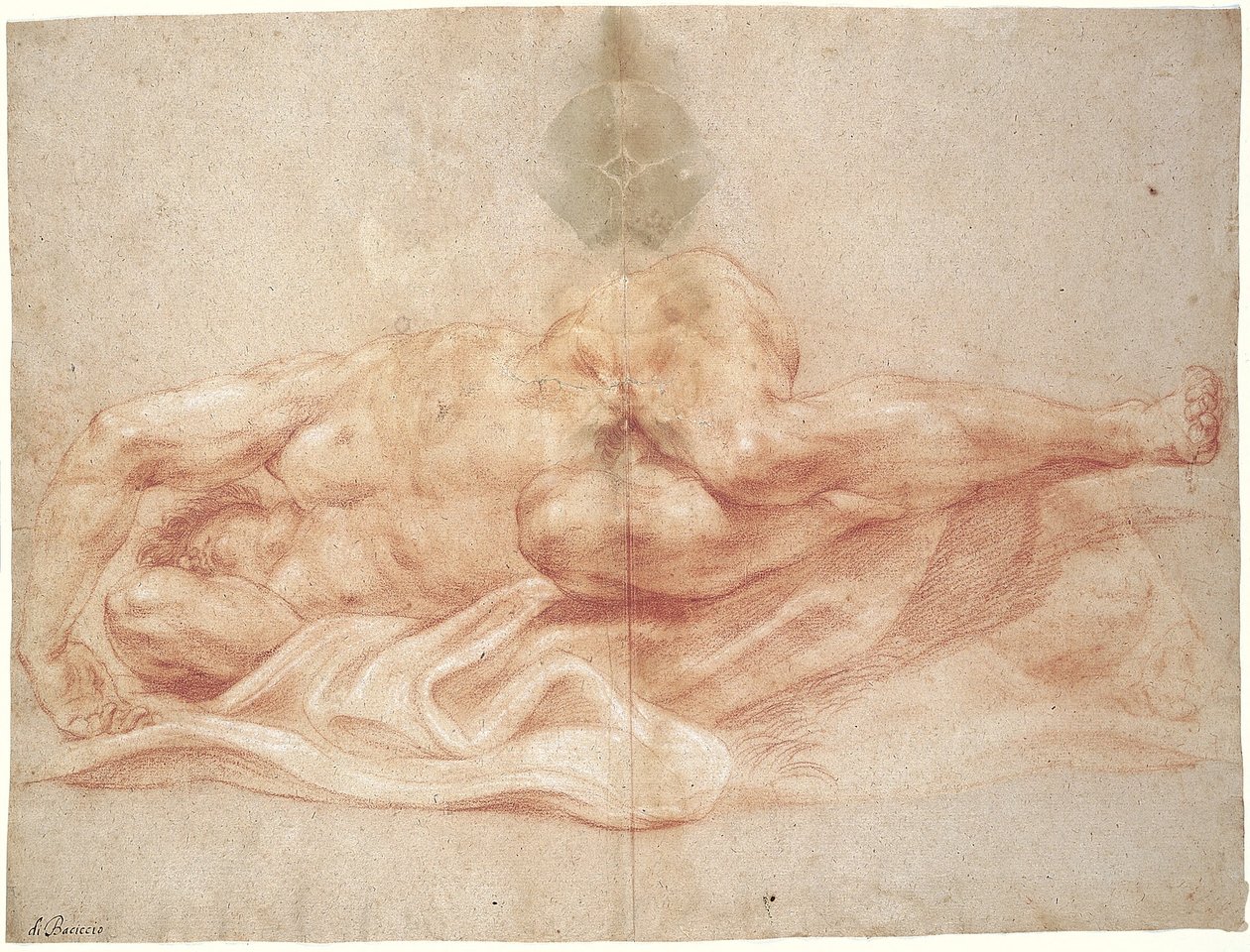 Mužský akt od Giovanni Battista Gaulli