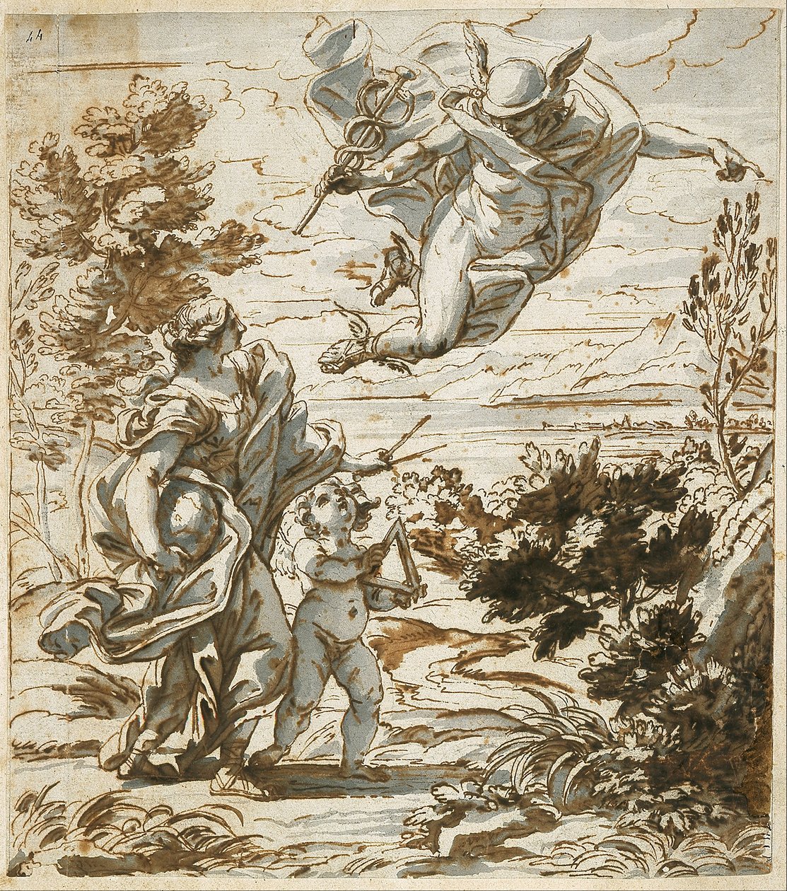 Vedoucí geografie Merkuru od Giovanni Battista Gaulli