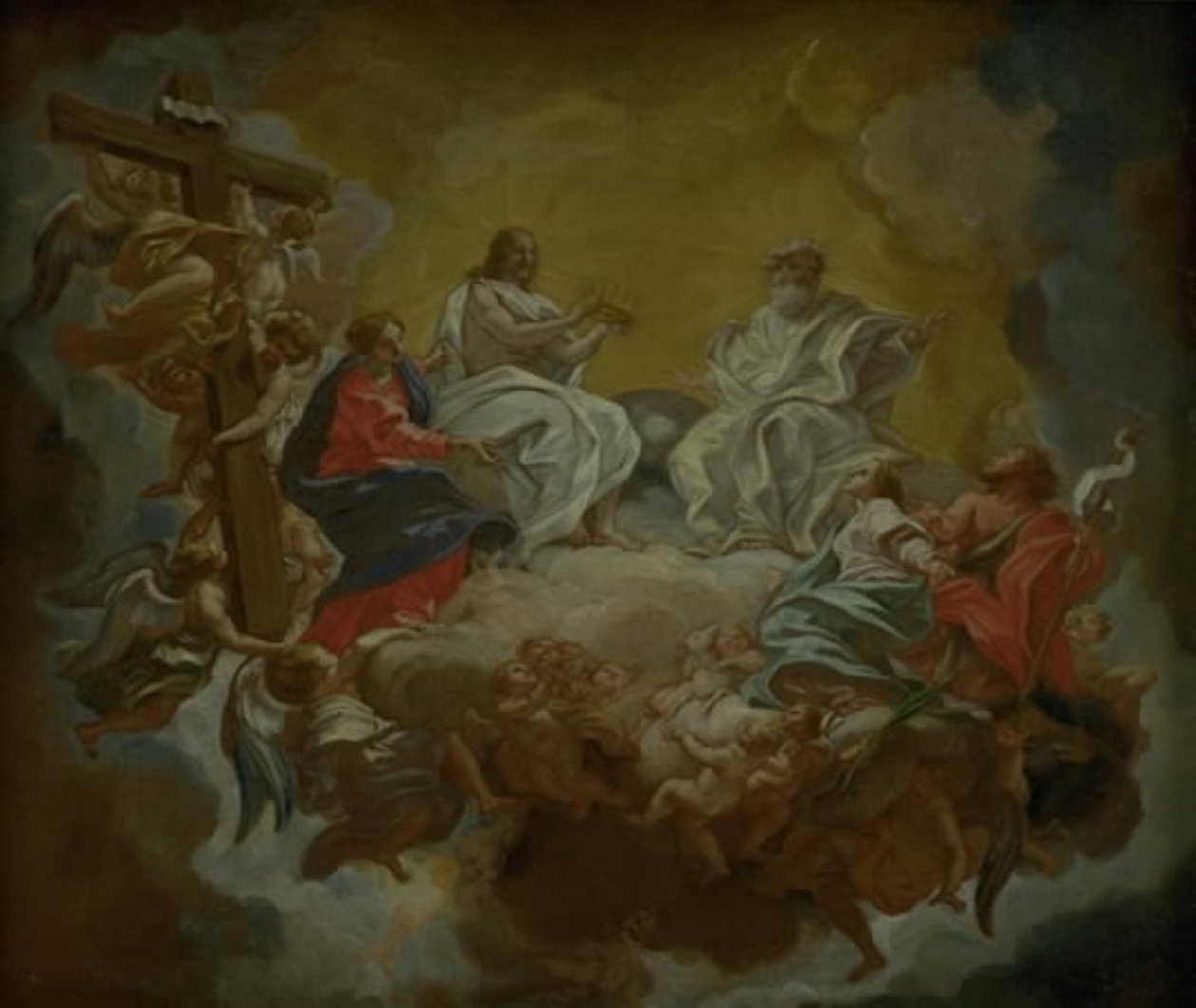 Svatá Anežka ve slávě od Giovanni Battista Gaulli