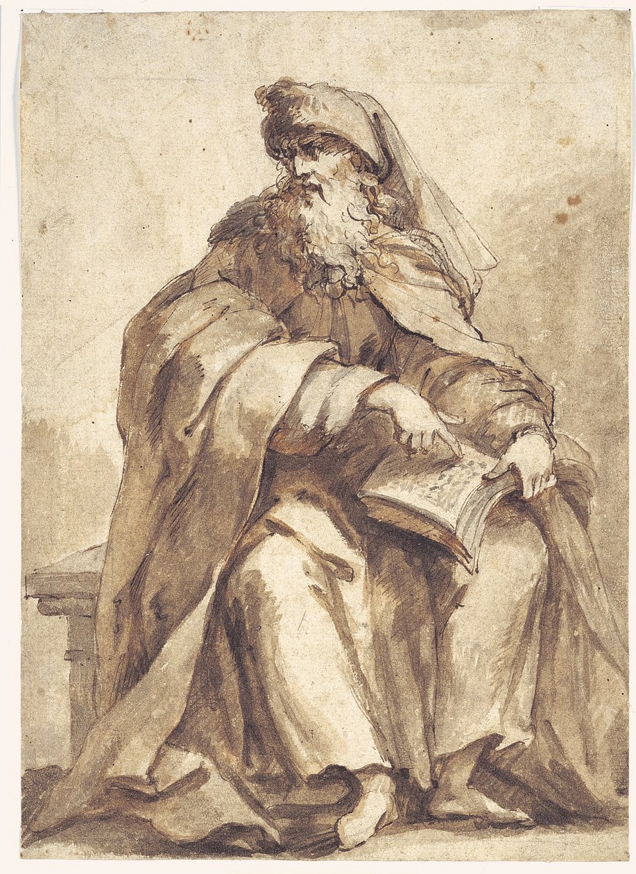 Sedící prorok od Giovanni Battista Merano