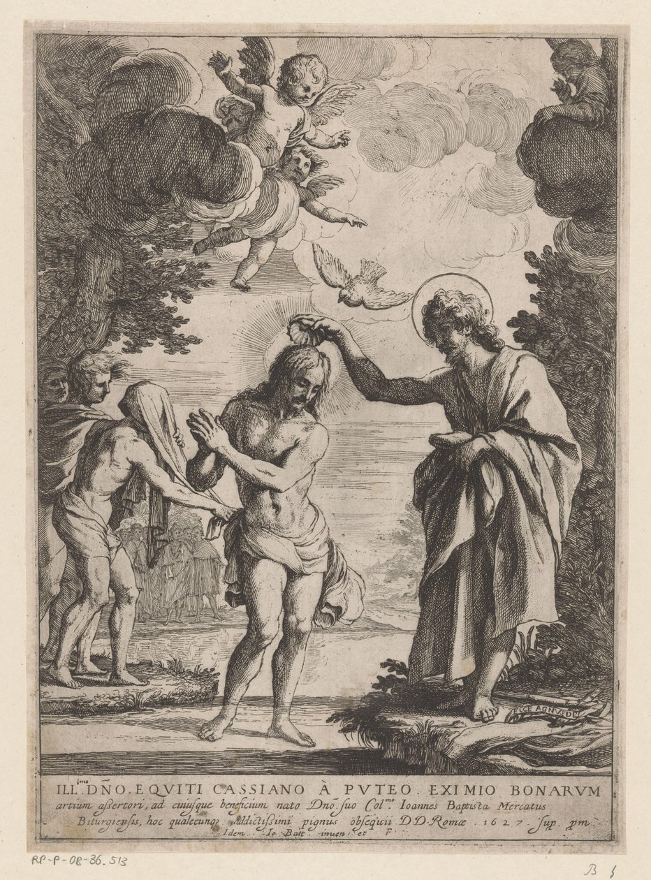 Křest Kristův od Giovanni Battista Mercati