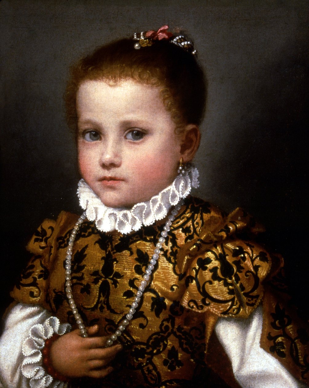 Holčička z domu Redetti od Giovanni Battista Moroni