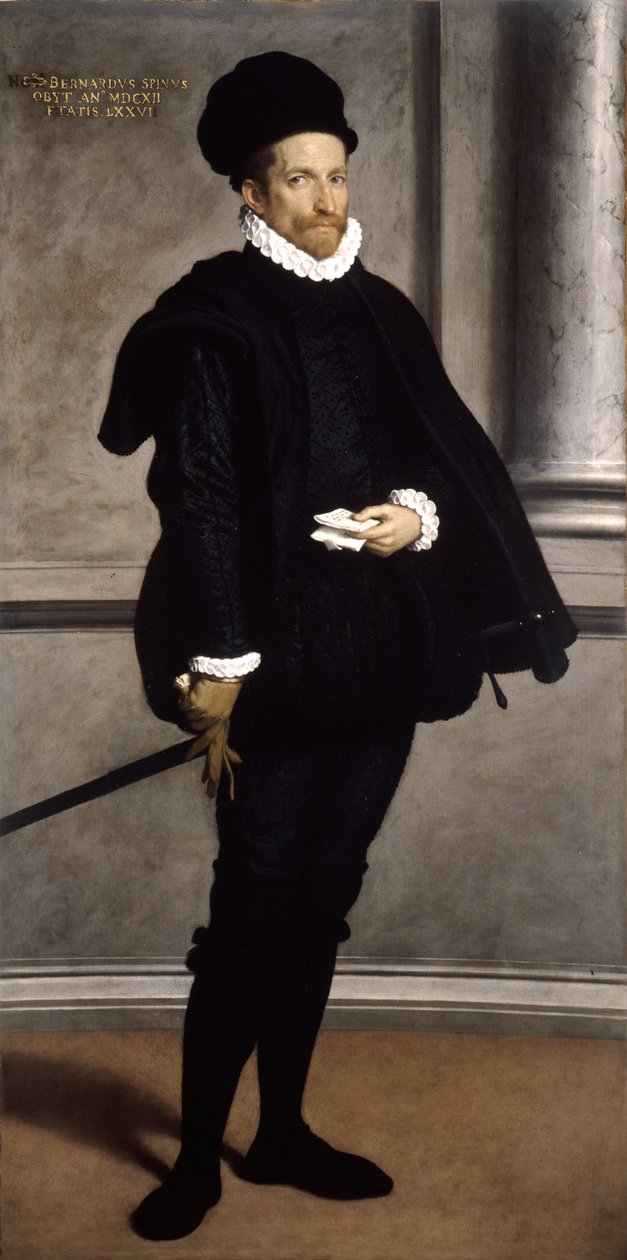 Portrét Bernarda Spiniho, cca 1573-1575. od Giovanni Battista Moroni