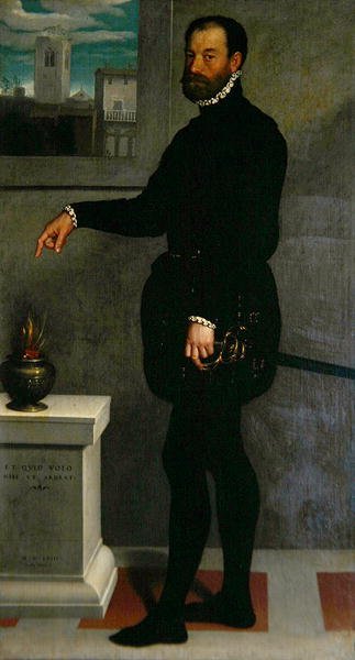 Portrét hraběte Secca Suarda od Giovanni Battista Moroni