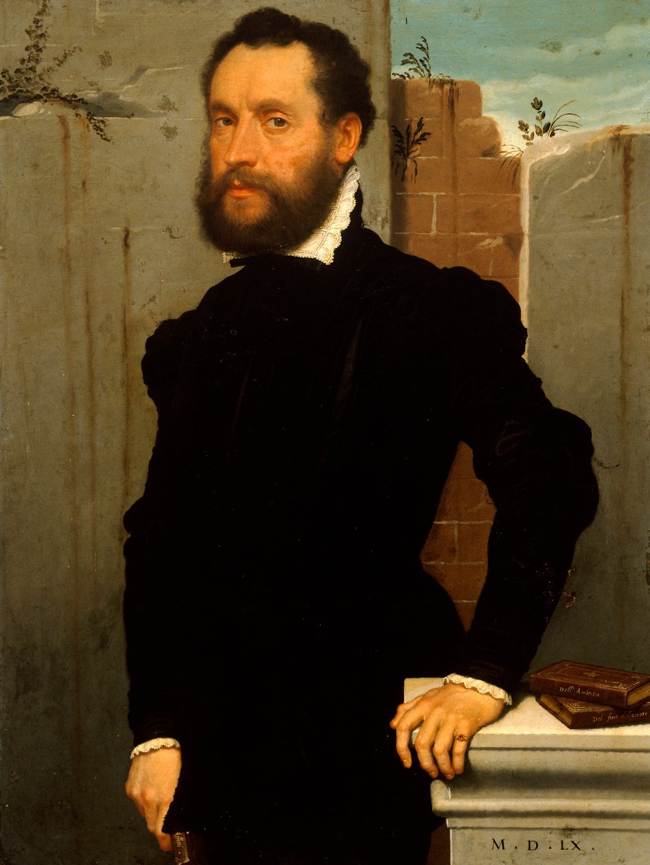 Portrét gentlemana (olej na plátně) od Giovanni Battista Moroni