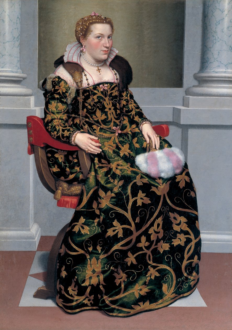Portrét Isotty Brembati, cca 1555. od Giovanni Battista Moroni