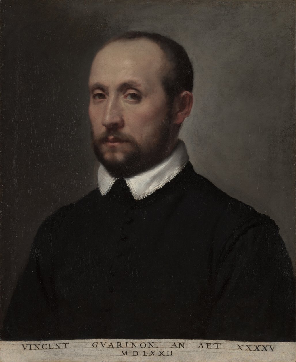 Portrét Vincenza Guarignoniho, asi 1572 (olej na plátně) od Giovanni Battista Moroni