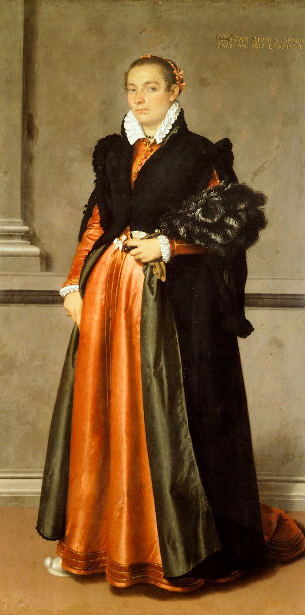 Portrét šlechtičny Pace Rivola Spini od Giovanni Battista Moroni