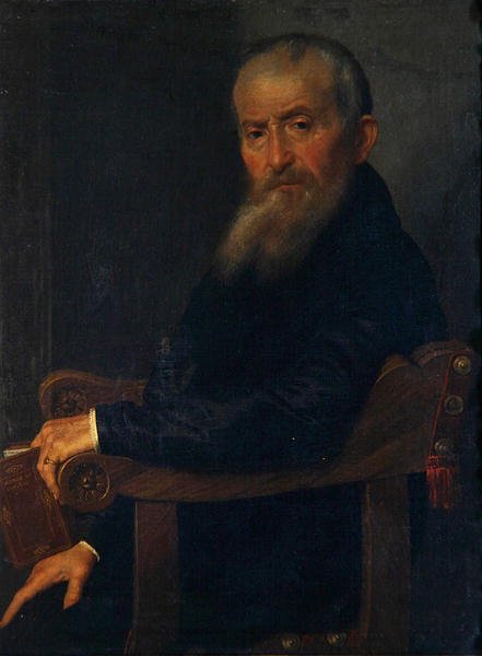 Portrét básníka Giovanni Antonia Pantera, kolem 1571-72 (olej na plátně) od Giovanni Battista Moroni