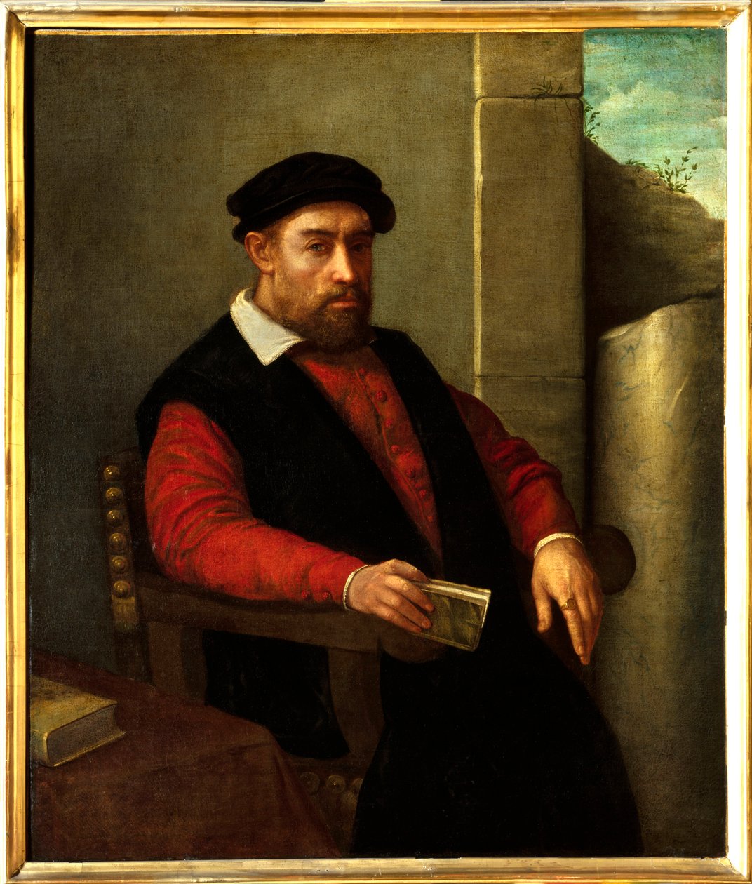 Předpokládaný portrét Francoise Rabelaise (1494-1553), francouzského spisovatele a lékaře. Obraz Giovanni Battista Moroni (1525-1578) od Giovanni Battista Moroni