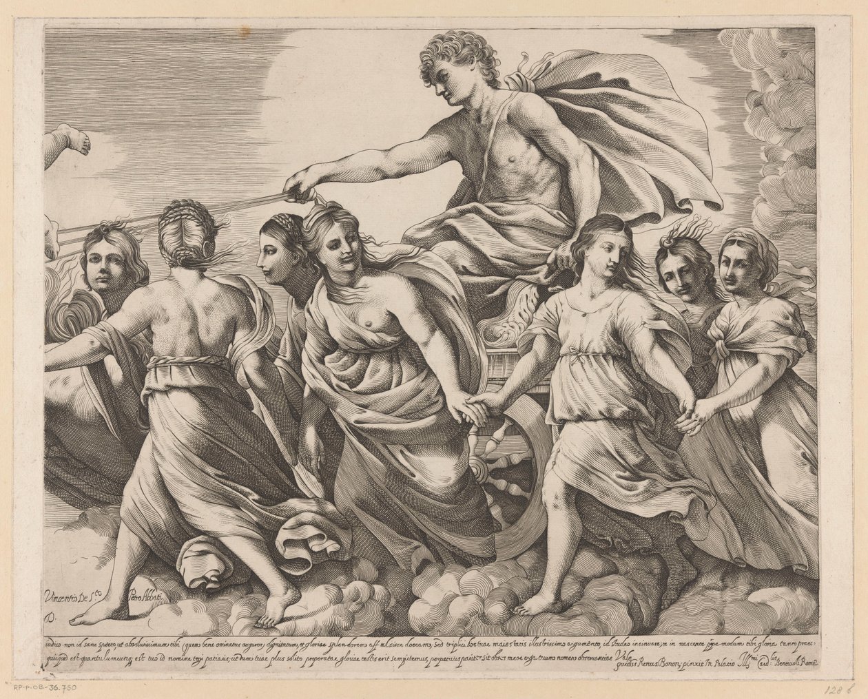 Apollo a Aurora (pravá část) od Giovanni Battista Pasqualini