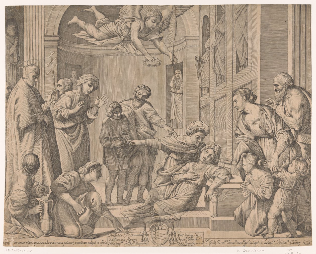 Smrt svaté Cecílie od Giovanni Battista Pasqualini