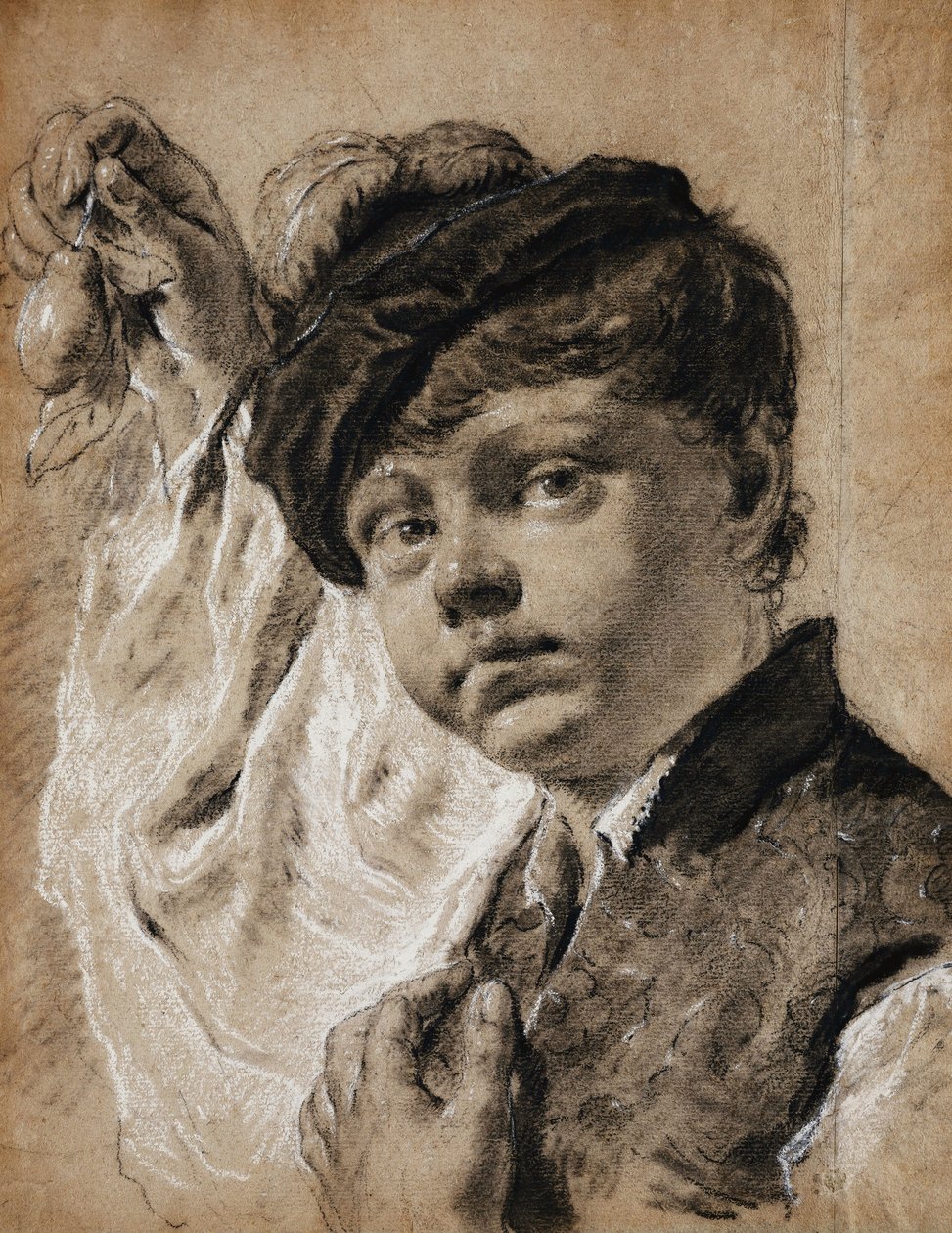 Chlapec držící citron, od Giovanni Battista Piazzetta