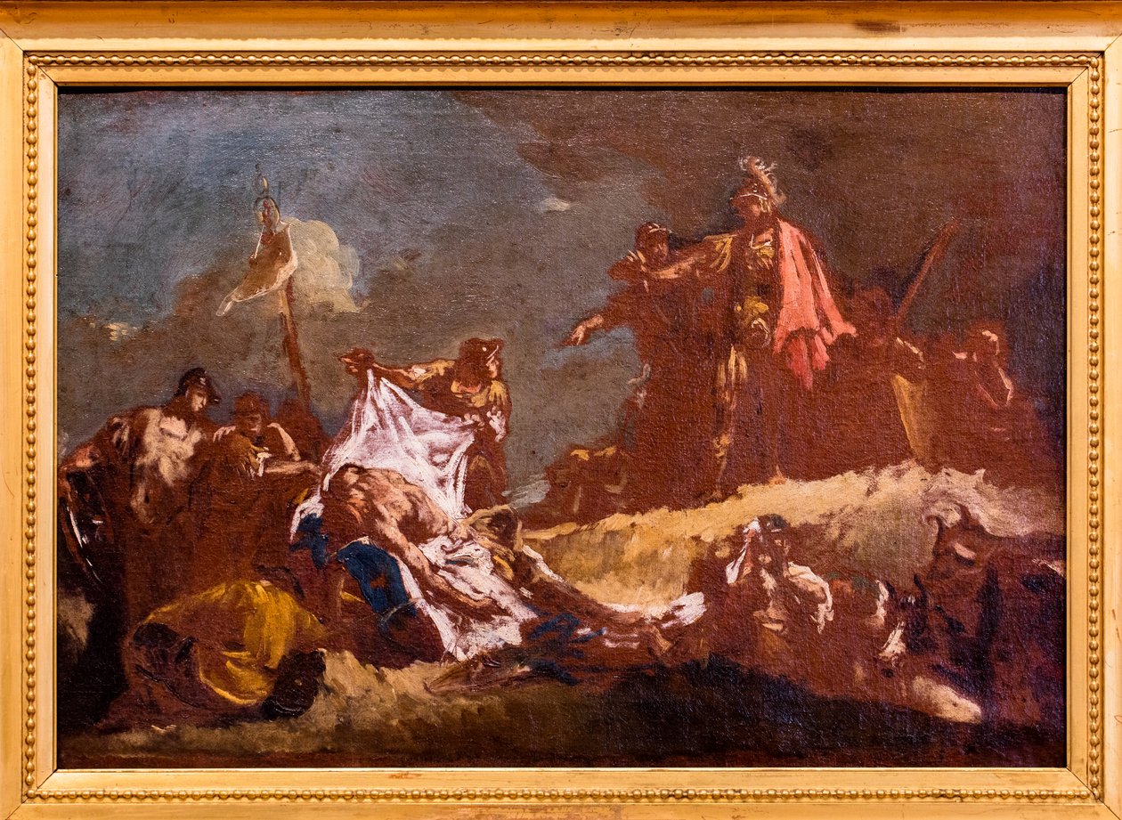 Alexandr a Dareiova mrtvola od Giovanni Battista Piazzetta