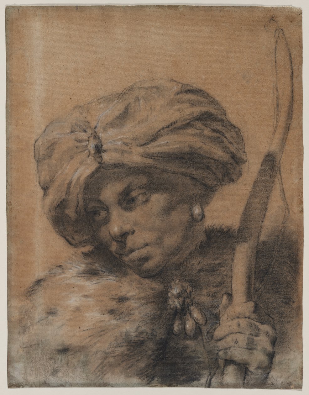 Lukostřelec s čelenkou v turbanu od Giovanni Battista Piazzetta