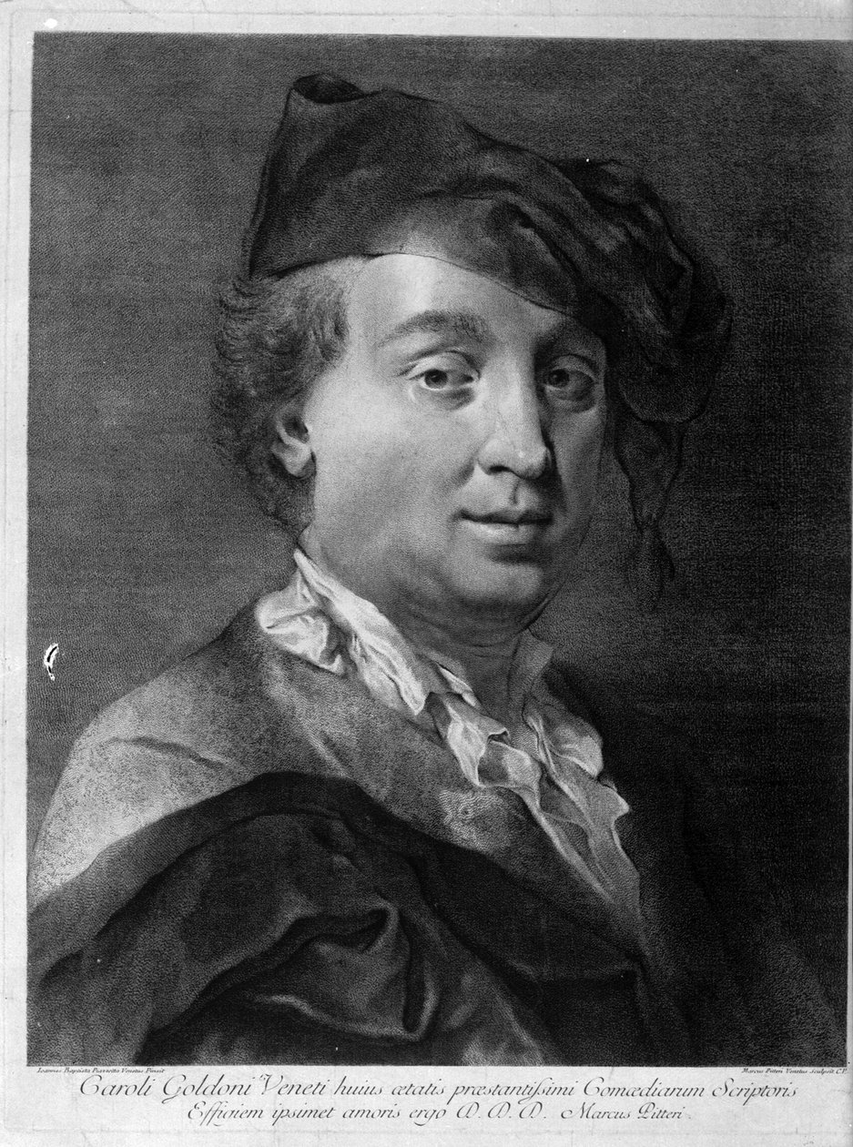 Carlo Goldoni 1707-1793, polovina 18. století. od Giovanni Battista Piazzetta