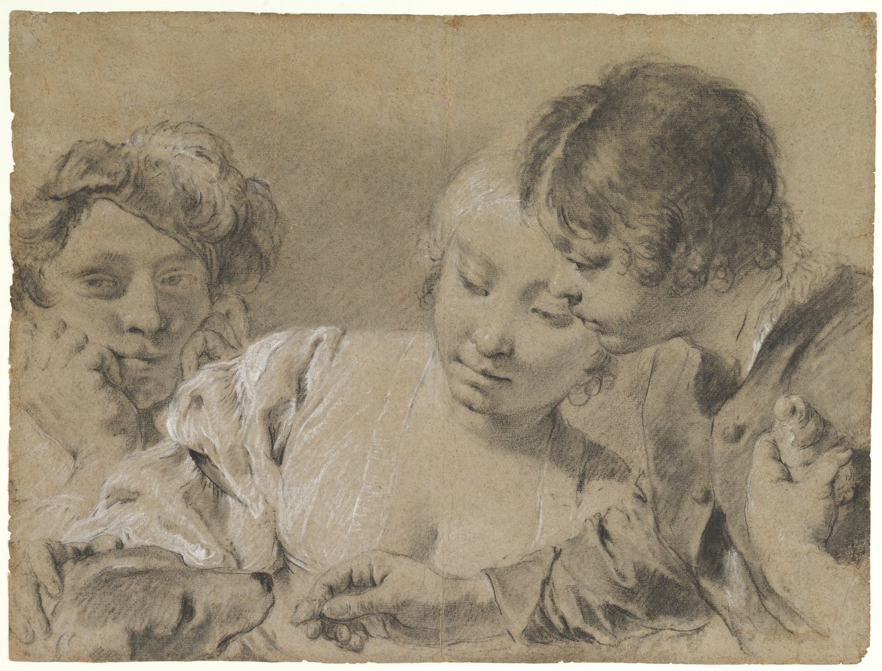 Krmení psa od Giovanni Battista Piazzetta