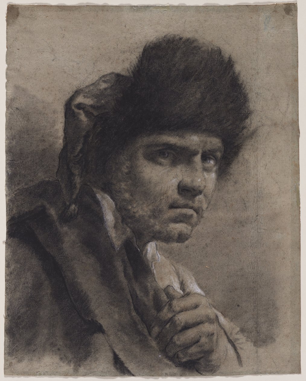 Muž s kožešinovou čepicí, c. 173040. od Giovanni Battista Piazzetta