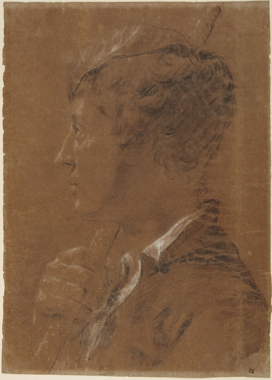 Profil: Mladík držící hůl od Giovanni Battista Piazzetta