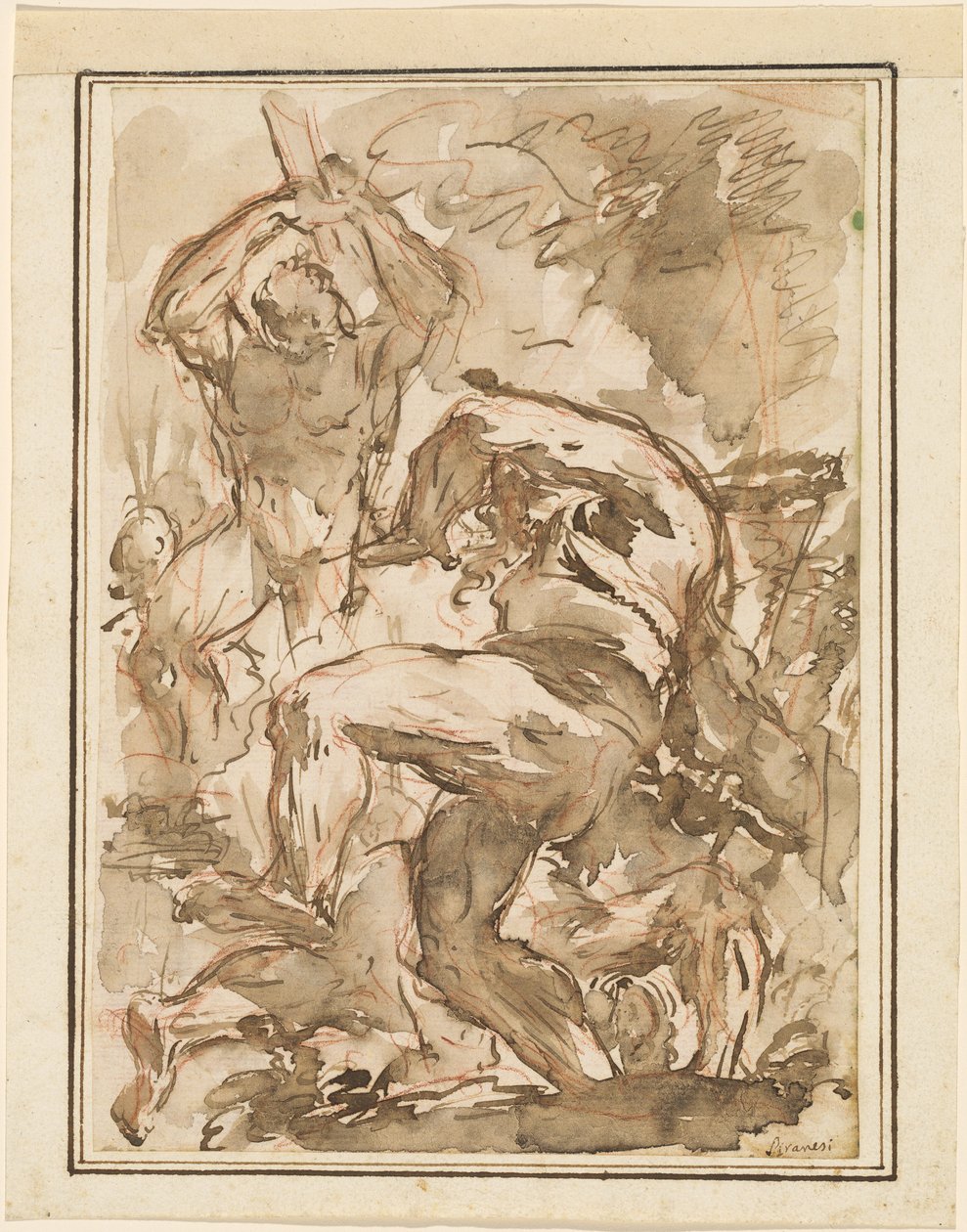 Bitva nahých mužů od Giovanni Battista Piranesi