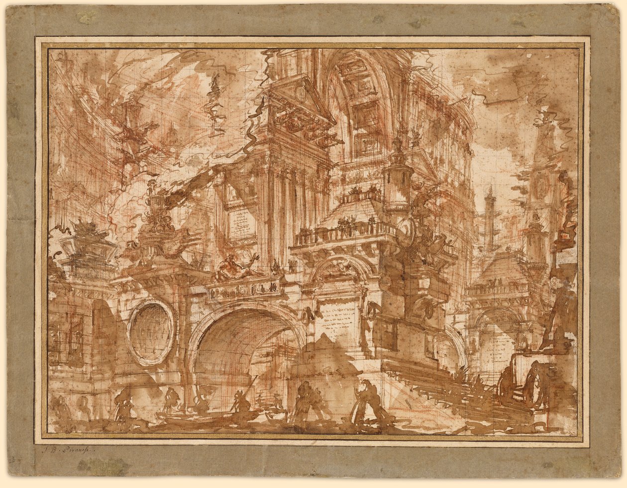 Starobylý přístav od Giovanni Battista Piranesi