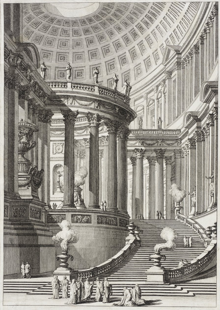 Starověký chrám od Giovanni Battista Piranesi