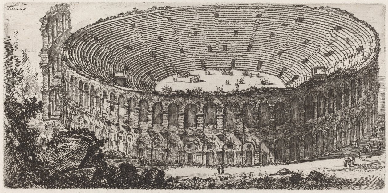 Veronský amfiteátr od Giovanni Battista Piranesi