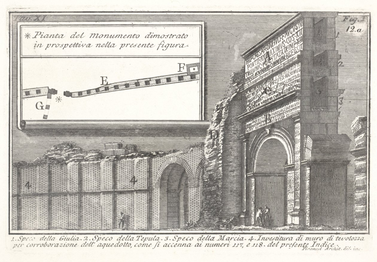 Akvadukt Acqua Giulia, Speco della Giulia od Giovanni Battista Piranesi