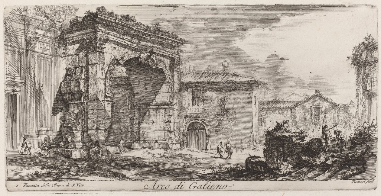 Trajanův oblouk v Anconě od Giovanni Battista Piranesi