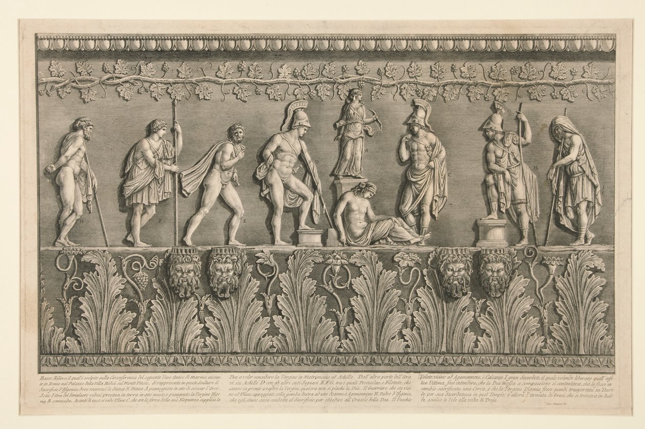 Nízký reliéf, který od Giovanni Battista Piranesi