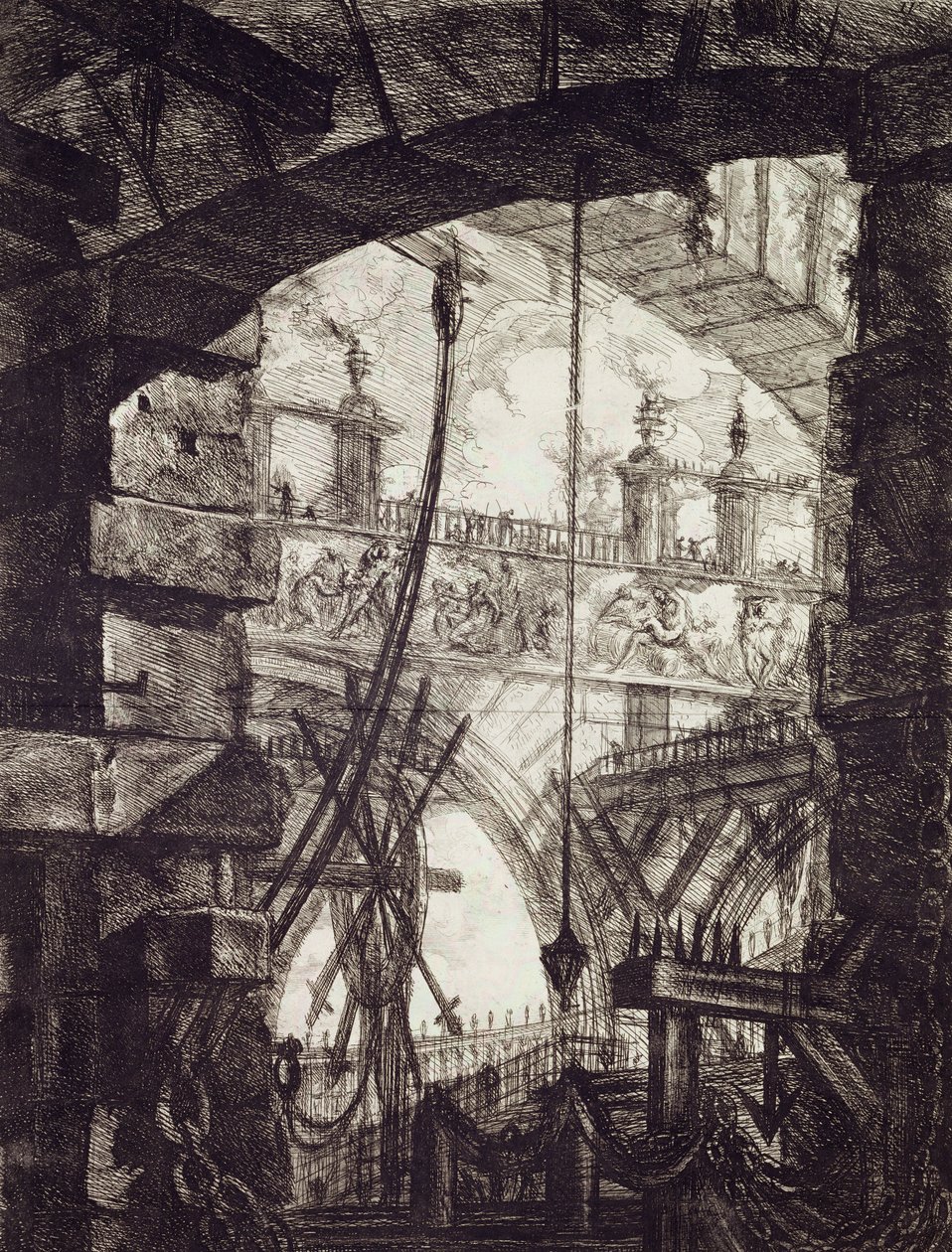 Carceri IV, 1760 (lept) od Giovanni Battista Piranesi