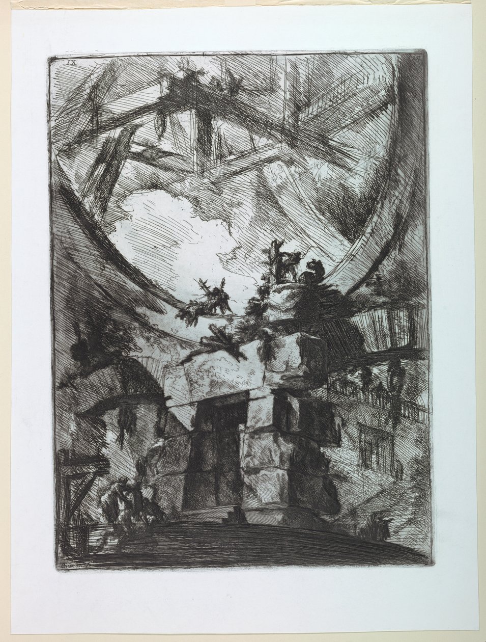 Řada Carceri, deska IX od Giovanni Battista Piranesi