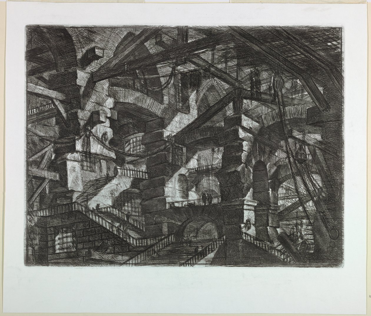 Řada Carceri, deska XIV od Giovanni Battista Piranesi