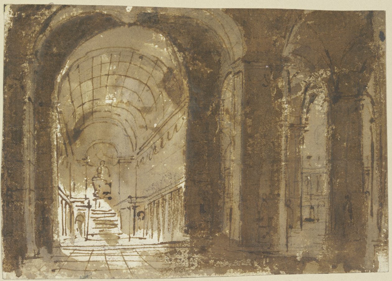 Interiér kostela od Giovanni Battista Piranesi