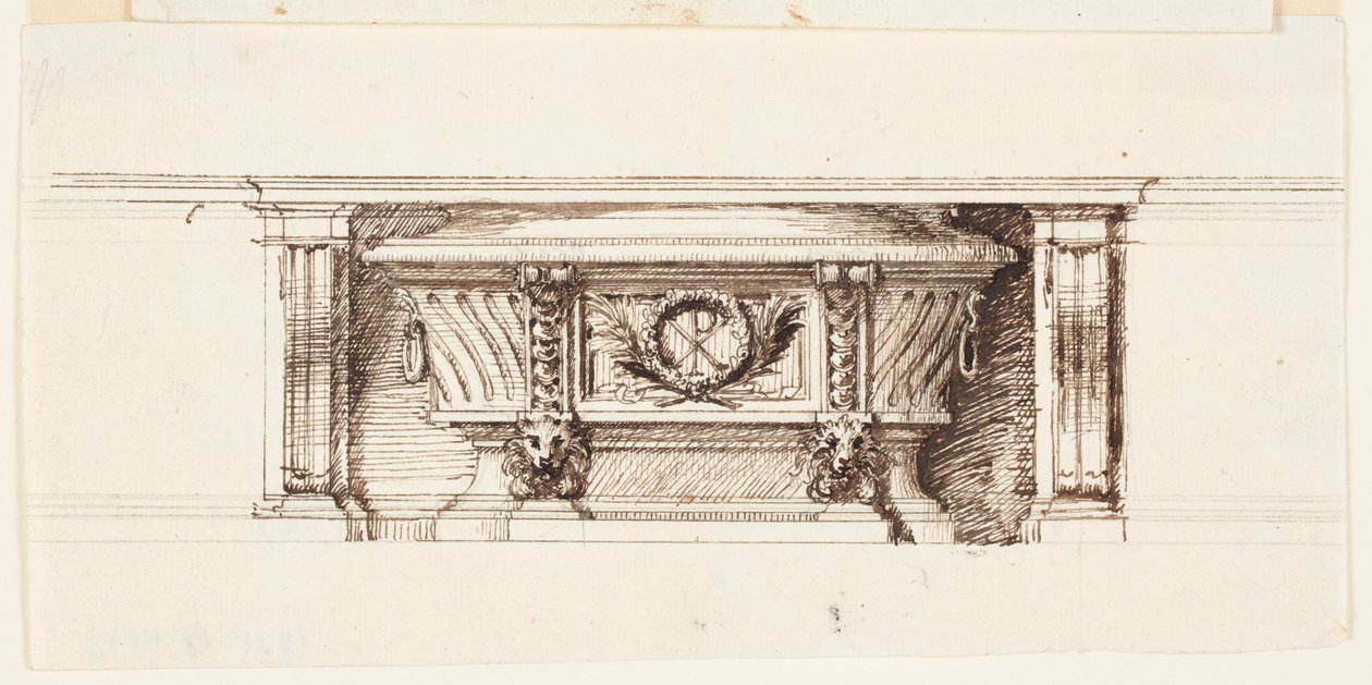 Design pro oltář Mensa od Giovanni Battista Piranesi