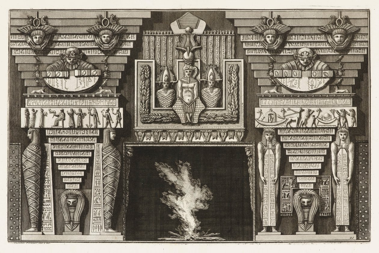 Etruský komín, od různých způsobů, jak ozdobit cesty od Giovanni Battista Piranesi