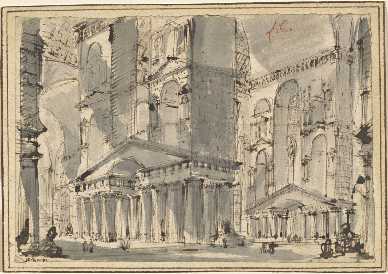 Fantazie o starověké koupeli od Giovanni Battista Piranesi