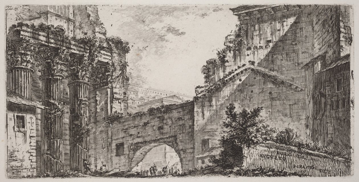 Augustovo fórum od Giovanni Battista Piranesi