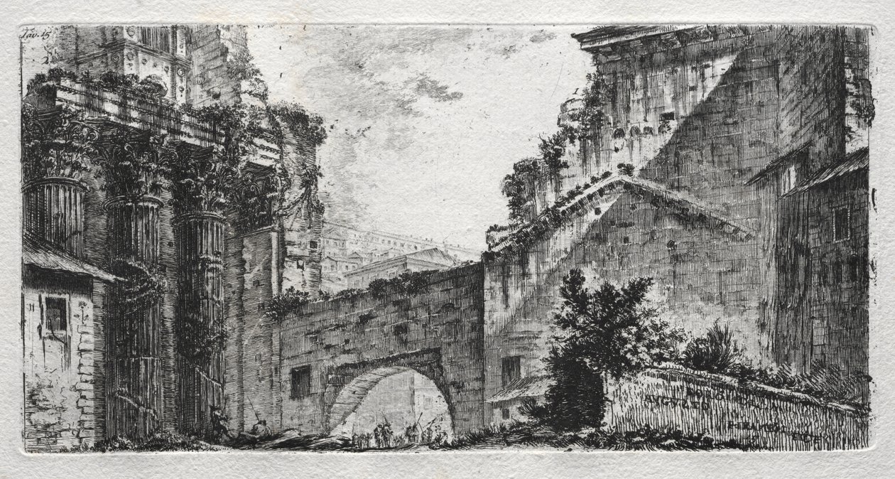 Augustovo fórum od Giovanni Battista Piranesi