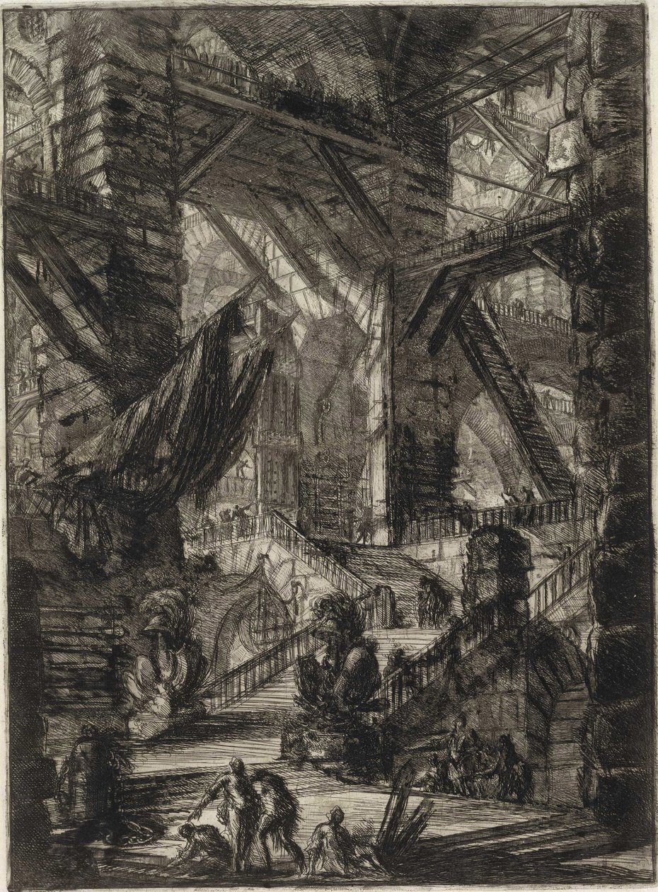 Ze série Imaginární vězení od Giovanni Battista Piranesi