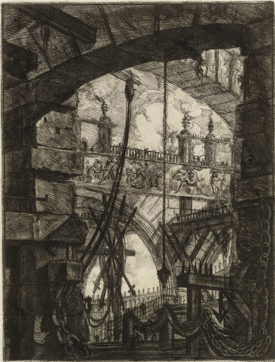 Ze série Imaginární vězení od Giovanni Battista Piranesi