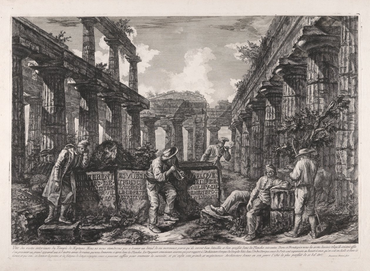 Frontispis, z různých pohledů na od Giovanni Battista Piranesi