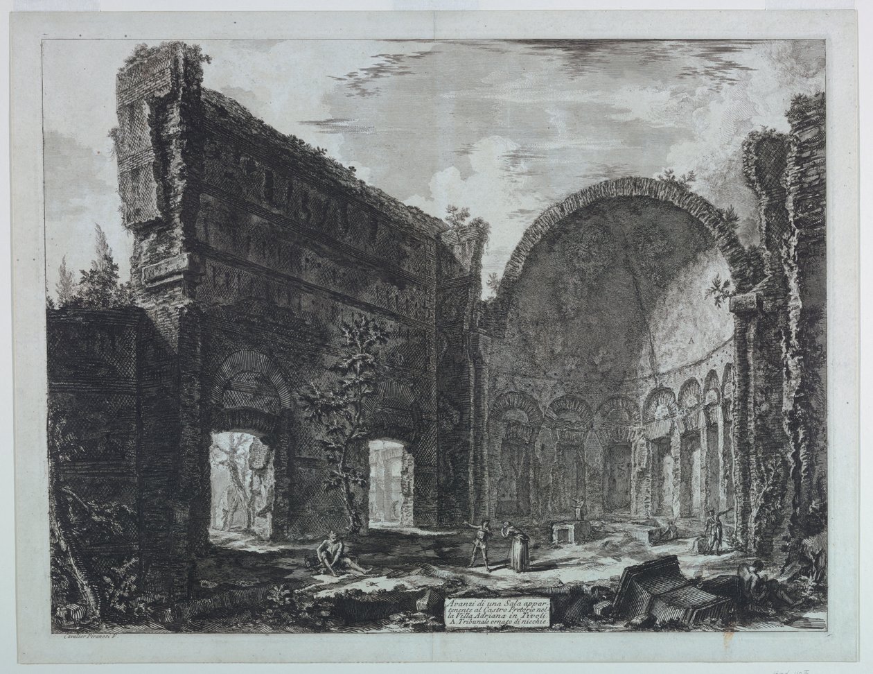 Hadriánova vila poblíž Tivoli, "Výhledy na Řím" (1748-1778) od Giovanni Battista Piranesi