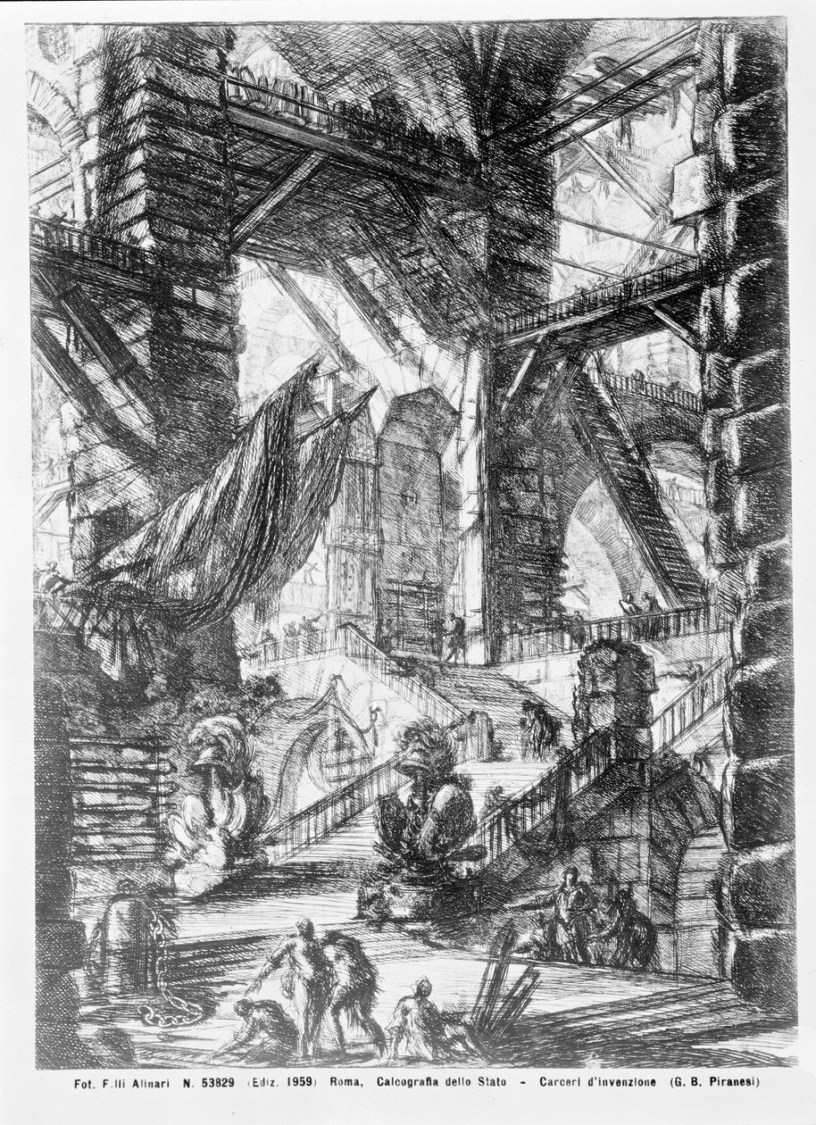 Imaginární vězení od Giovanni Battista Piranesi