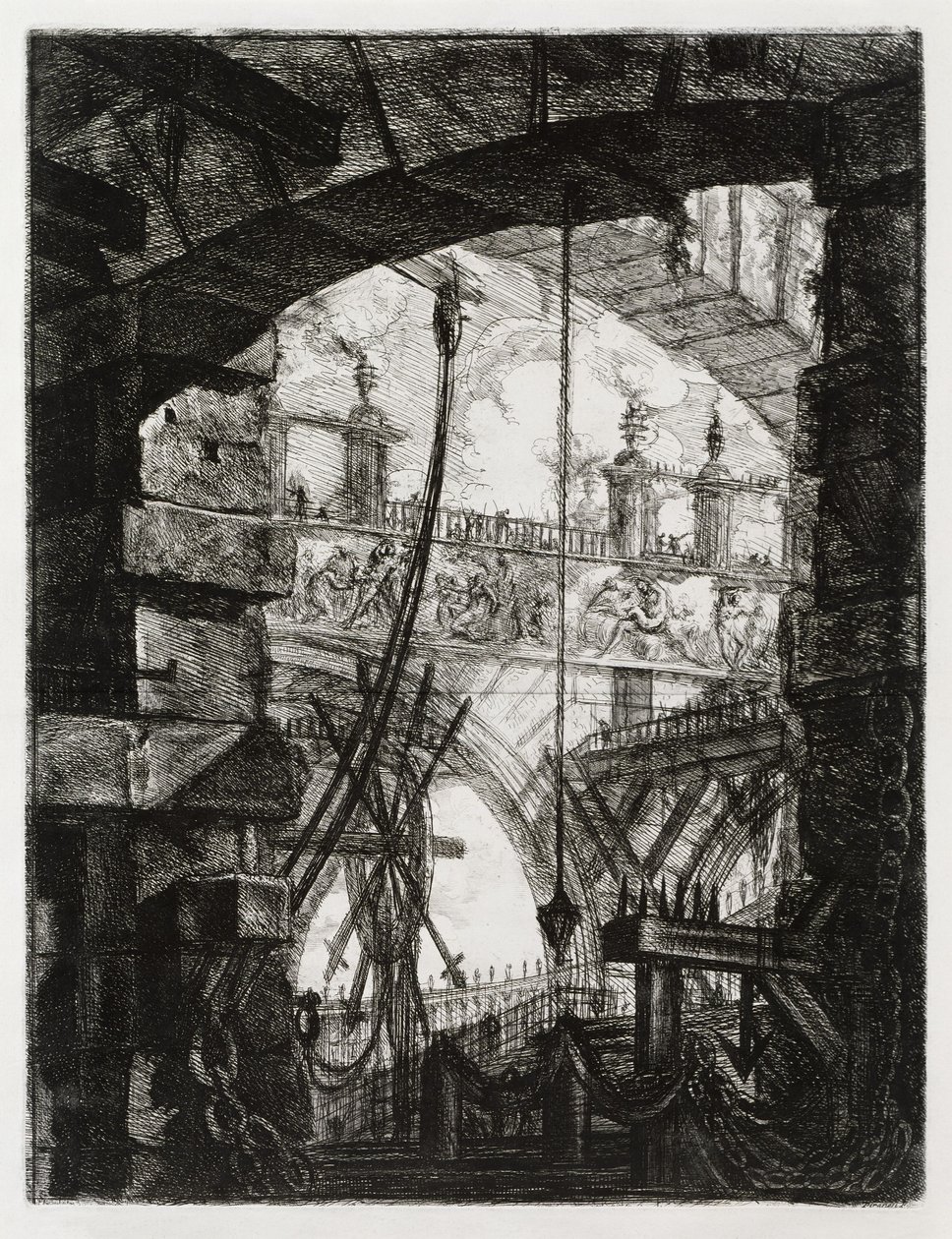 Velké náměstí od Giovanni Battista Piranesi