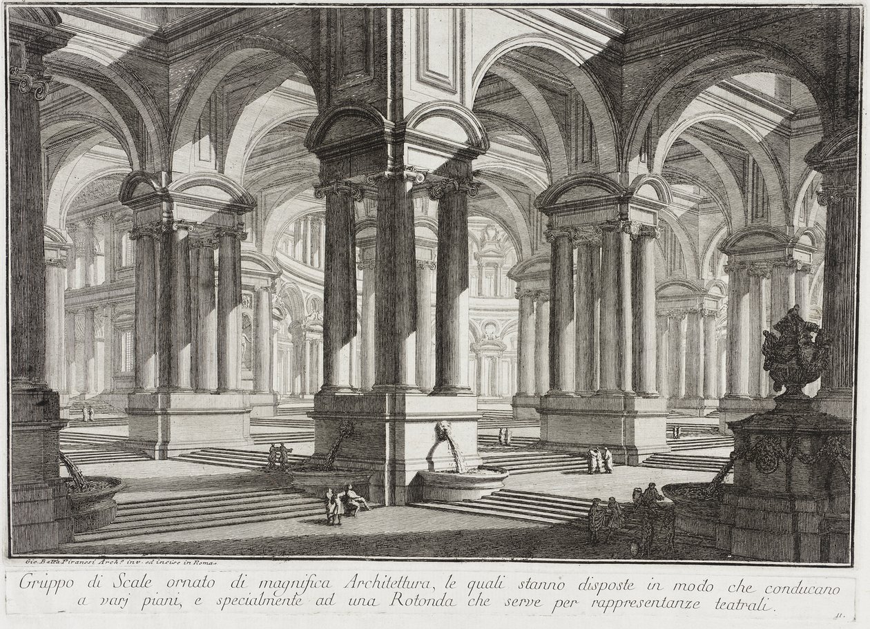 Nádherný architektonický prostor od Giovanni Battista Piranesi