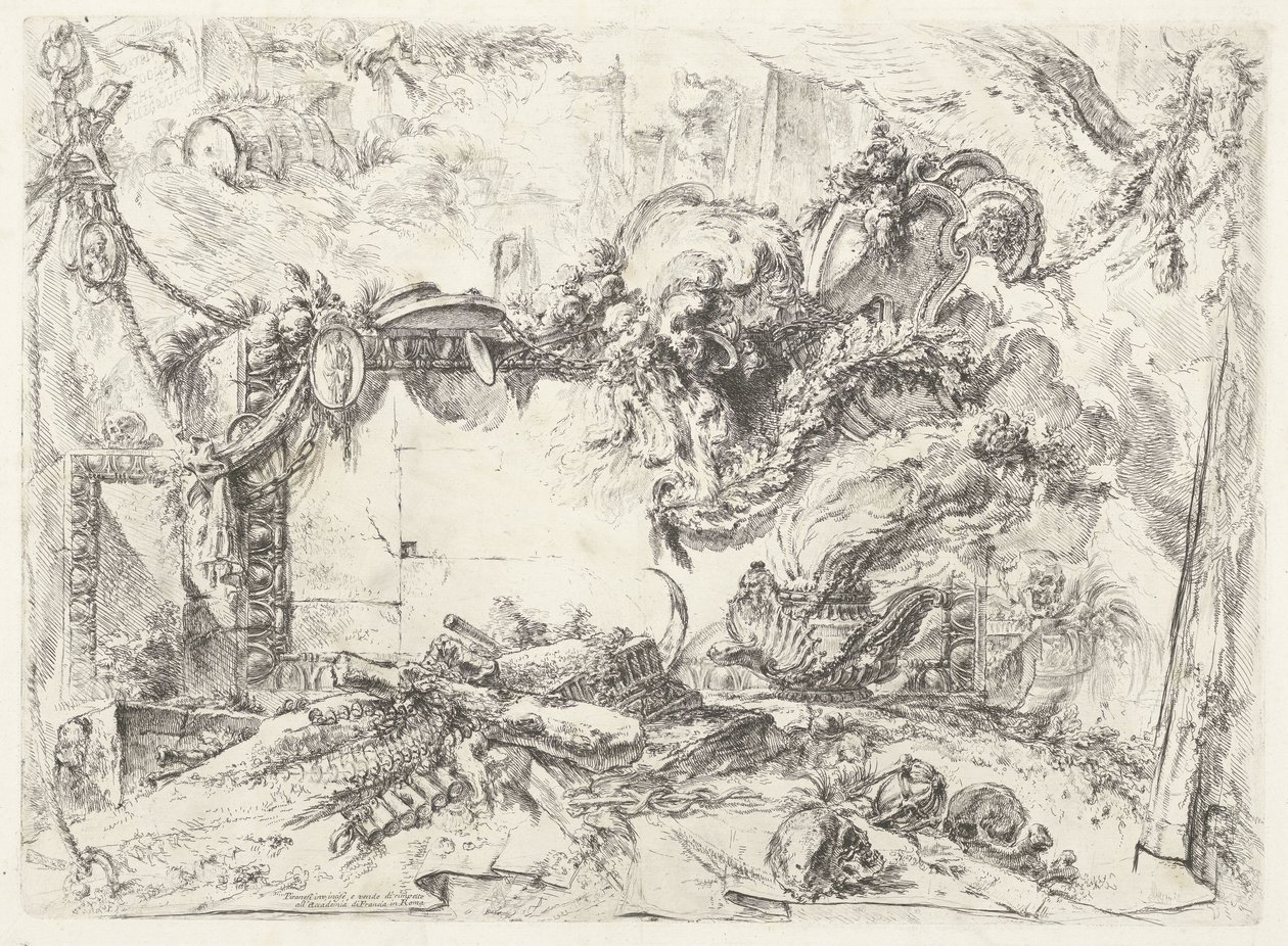 Tablet Monumenteel Dekorativní rozmary (bývalý název série) Grotesky (název série) od Giovanni Battista Piranesi