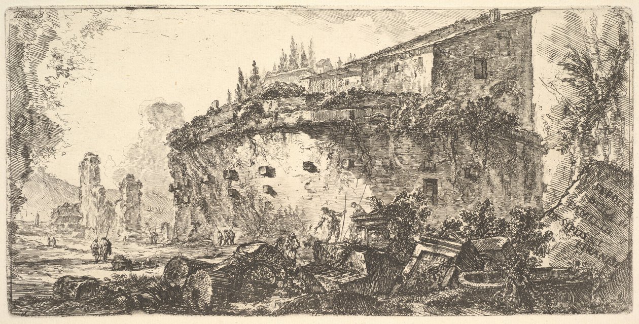 Deska 18: Hrobka Scipiova hrobu rodiny de Scipioni, ca. 1748. od Giovanni Battista Piranesi