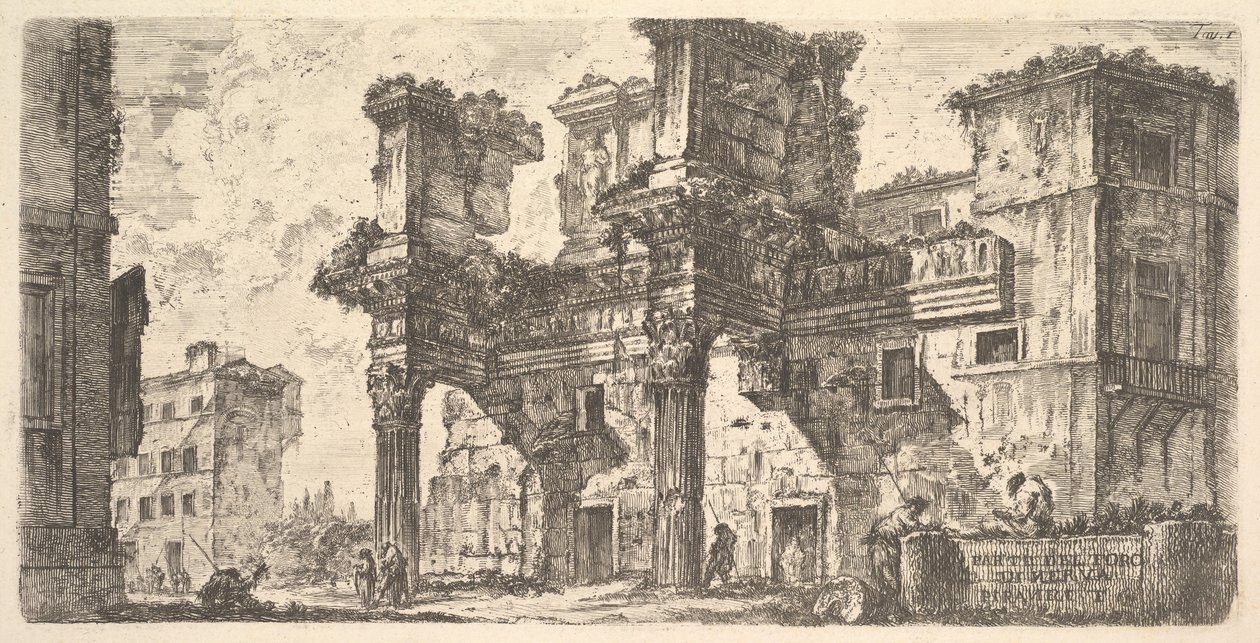 Deska 1: Část fóra Nerva Část fóra Nerva, ca. 1748. od Giovanni Battista Piranesi